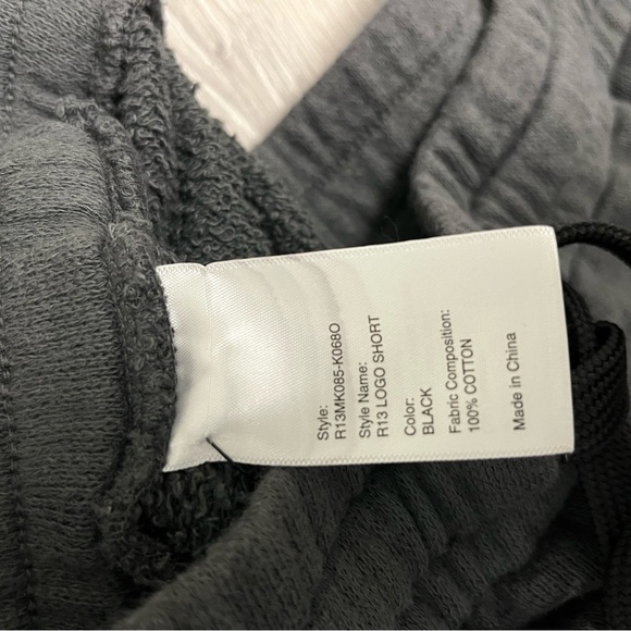 R13 Logo Short – black. Size large - Picture 6 of 11